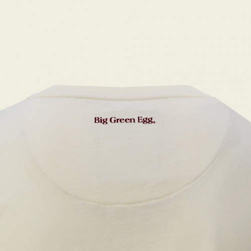 Big Green Egg T-Shirt - Lets create - Weiß/Rot