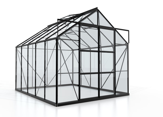 Vitavia Gewächshaus Uranus 8300 inkl. 4 Dachfenstern - 8,3 m² Set inkl. LED Leiste