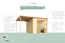 Vorschaubild Karibu Eco Gartenhaus Merseburg 4 inkl. Anbaudach - Sparset