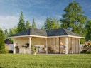 Vorschaubild Palmako Pavillon Bianca 24,9 m² Set 211 Slide - 28 mm