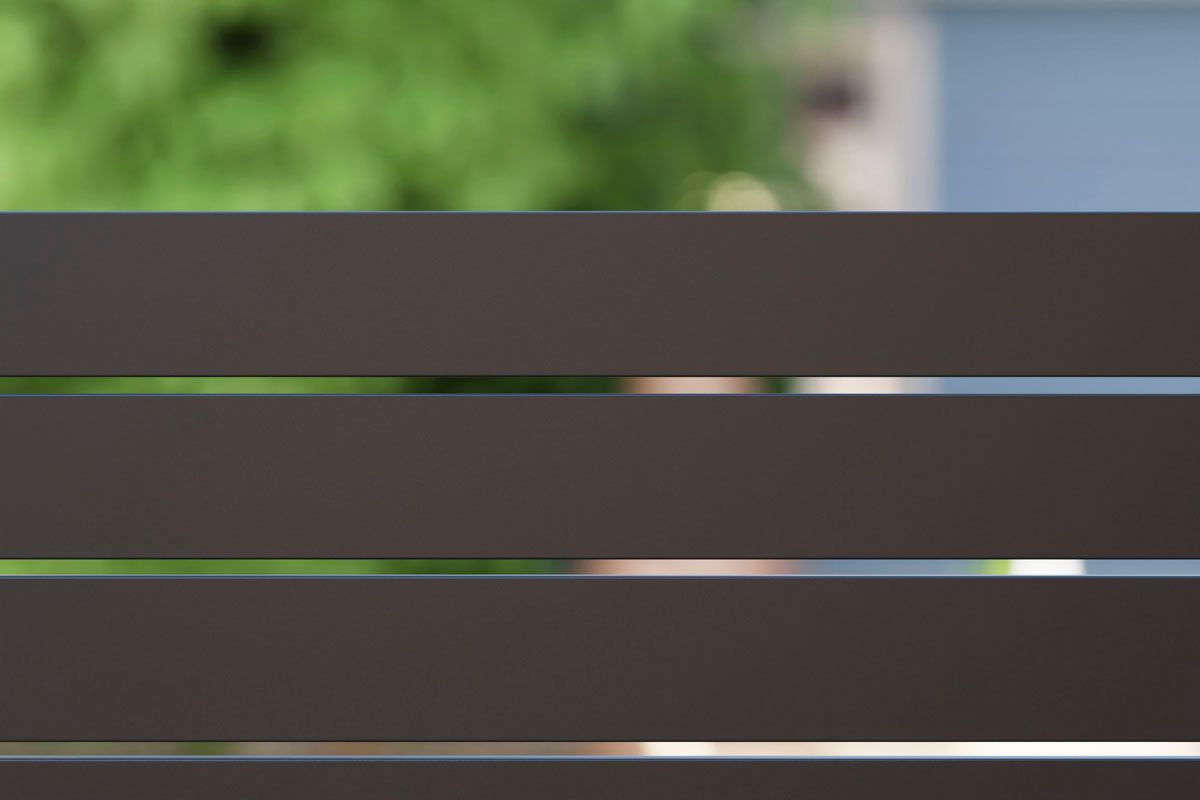 dz Alu Steckzaunelement VIDUAL Line 100 Distanz 10 mm für Pfosten 90/90 mm