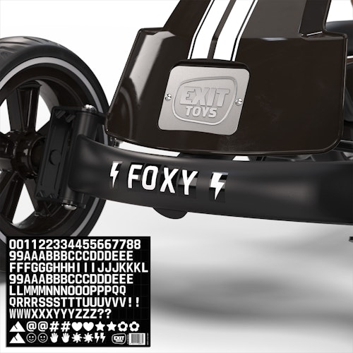 EXIT Foxy Gokart - mit Anhänger Espresso Schwarz