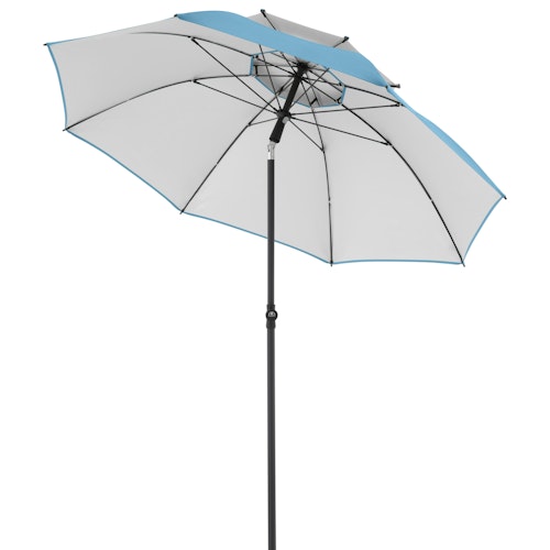 doppler Strandschirm WINDPROFI 200 Manual, Aluminium Anthrazit / 100 % Polyester 80 g/m²