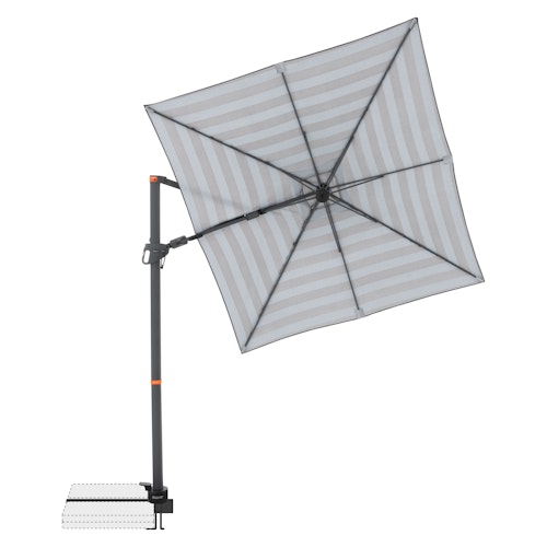 doppler Pendelschirm myZONE 210 x 210, Aluminium Anthrazit / 100 % Polyester 180 g/m²