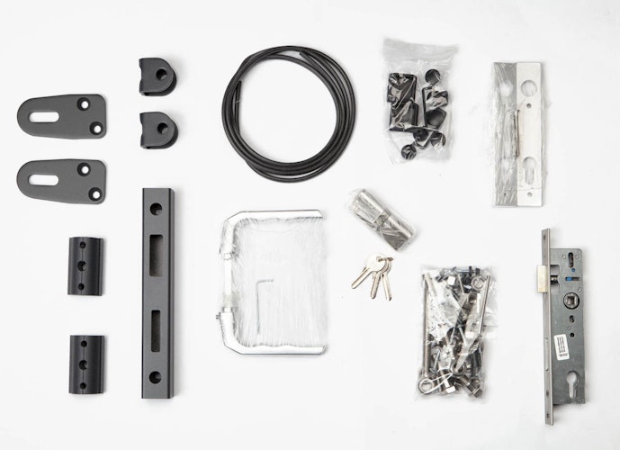 dz VIDUAL Swing Einzeltor Comp-Co WPC 280 x 20 mm Steckprofil