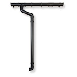 Kunststoff Dachrinnenset 402Ax für Pultdach/Flachdach GartenhäuserZubehörbild