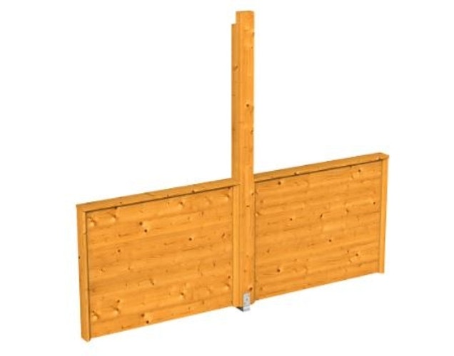 Skan Holz Brüstung halbhoch für Pavillon Toulouse