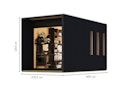 Vorschaubild Karibu Design Gartenhaus Home Office Studio 2 Blackline - 73 mm