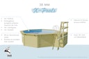 Vorschaubild Karibu Pool Modell X4 610 x 400 cm mit Terrasse - kesseldruckimprägniert mit Metallecken