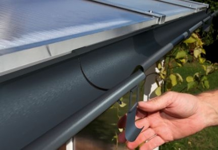 Skan Holz Metall Regenrinnen-Set für Satteldach-Carports