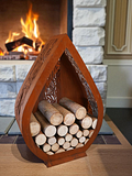 Badeko Holzregal ,,Karlsbad" - 120 cm hoch in EdelrostoptikZubehörbild