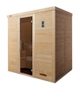 Vorschaubild Weka Premium Massivholz-Elementsauna Kemi 3 mit Glastür - 45 mm