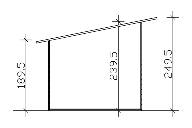 Skan Holz 28 mm Gartenhaus Ostende 1