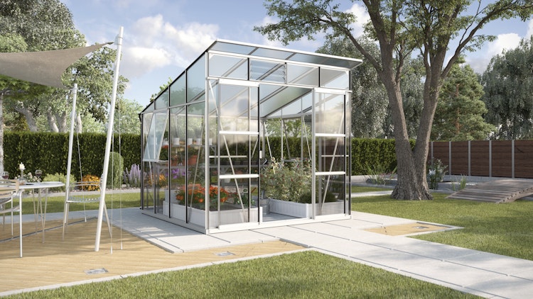 Vitavia Gewächshaus Freya 7600 inkl. 2 Seitenfenster - 7,6 m²