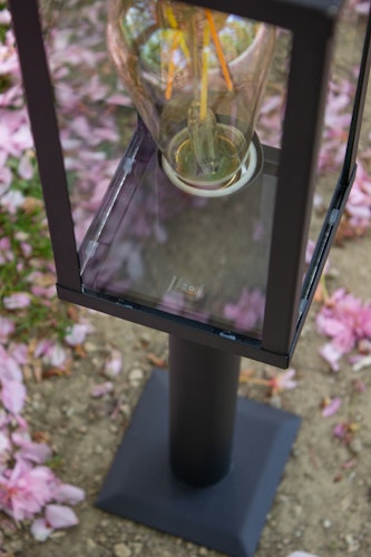 ECO-LIGHT Außenwandleuchte Karo Aluminiumguss schwarz matt (4100310)