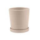 Vorschaubild Wikholm form Design Pflanzgefäß / Blumentopf Keramik creme ⌀ 17 x H 18 cm inkl. Untersetzer