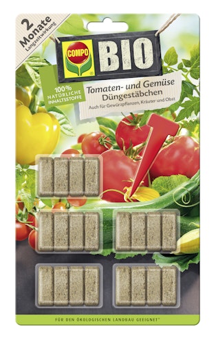 COMPO BIO Tomaten- und Gemüse Düngestäbchen