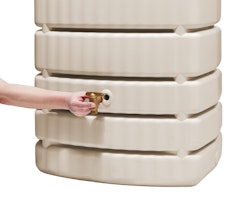 4Rain SLIM Wandtank 650 L, sandbeige 211803