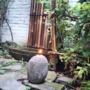 Vorschaubild BambusBASIS Steinöllampe - handgefertigt