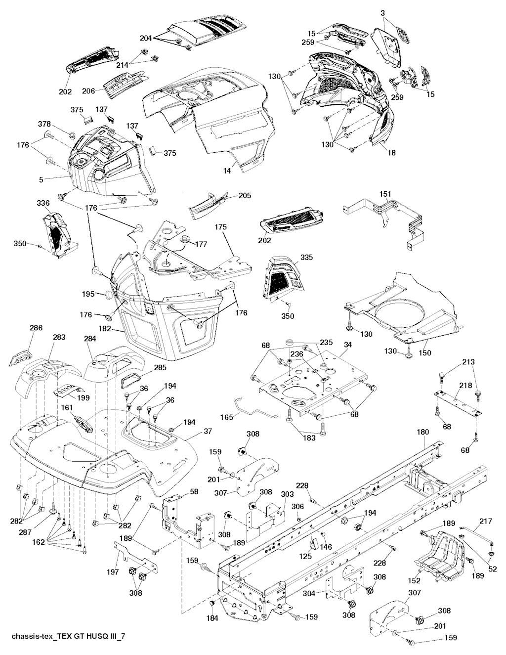 Explosionszeichnung Ersatzteile