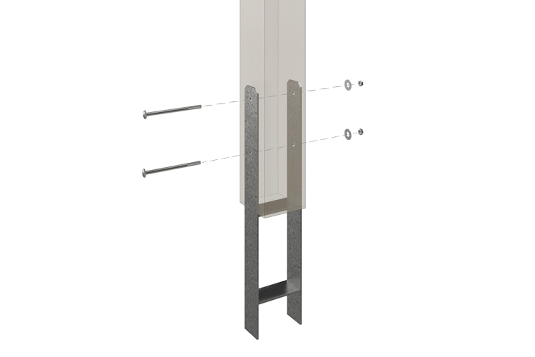 Skan Holz Grunewald - Flachdach Carport aus Leimholz Breite 427 cm