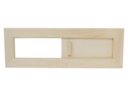 Eliga Lüftungsschieber für die Entlüftung von Innensaunen B 39 x H 13 cm