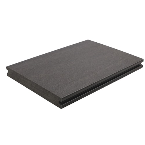 Fiberdeck Premium WPC-Terrassendiele Dark grey massiv 23 mm