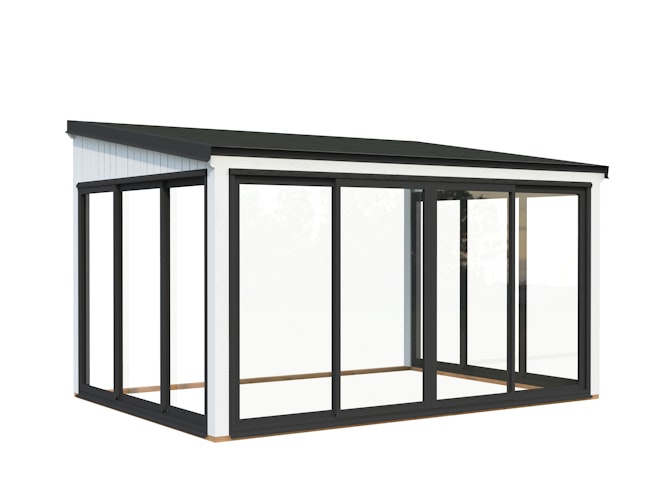 Palmako Glashaus Lumi 11,6 m² (Wintergartenanbau) - Slide