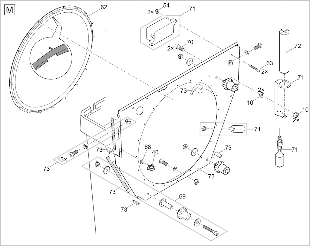 Explosionszeichnung Ersatzteile