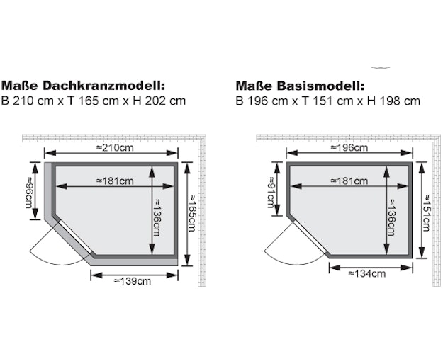 Karibu Sauna Saja - 68 mm Systemsauna - 230 Volt Plug & Play inkl. gratis Sauna-Zubehörset im Wert von 234,94 €