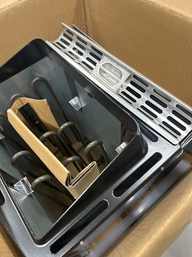 B-Ware Karibu 9 kW Bio-Kombiofen Saunaofen anthrazit inkl. Steuergerät EASY schwarz - Sparset