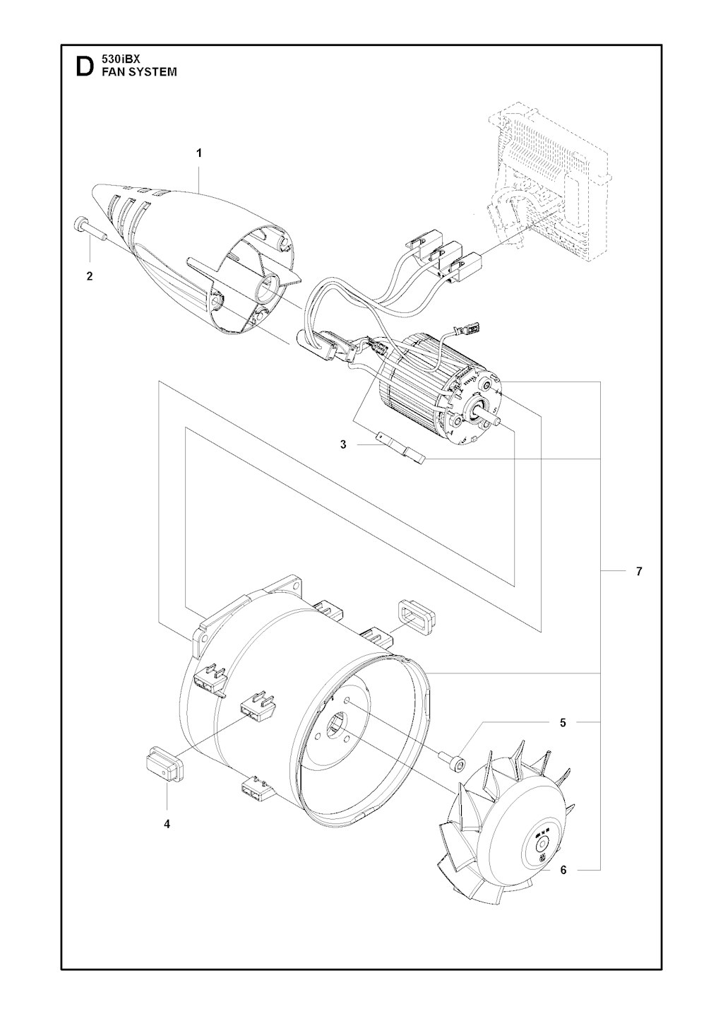 Explosionszeichnung Ersatzteile