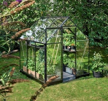 Juliana Gewächshaus Qube - 3,9 m² (Gr. 1) 3 mm Sicherheitsglas schwarz