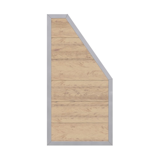 TraumGarten Design WPC Alu Anschluss Rahmen Silber 900 x 1800/900 mm