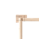 Vorschaubild Akubi Kinderspielhaus Kinderspielgerät Benjamin inkl. Wellenrutsche und Doppelschaukelanbau mit Klettergerüst und Netzrampe