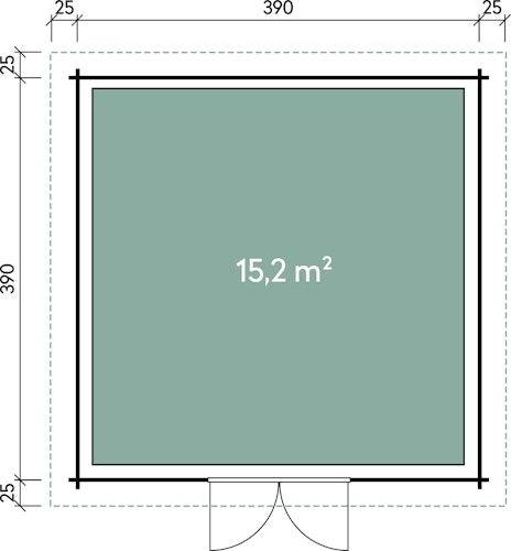 Wolff Finnhaus Gartenhaus Malmö 70-C isolierverglast
