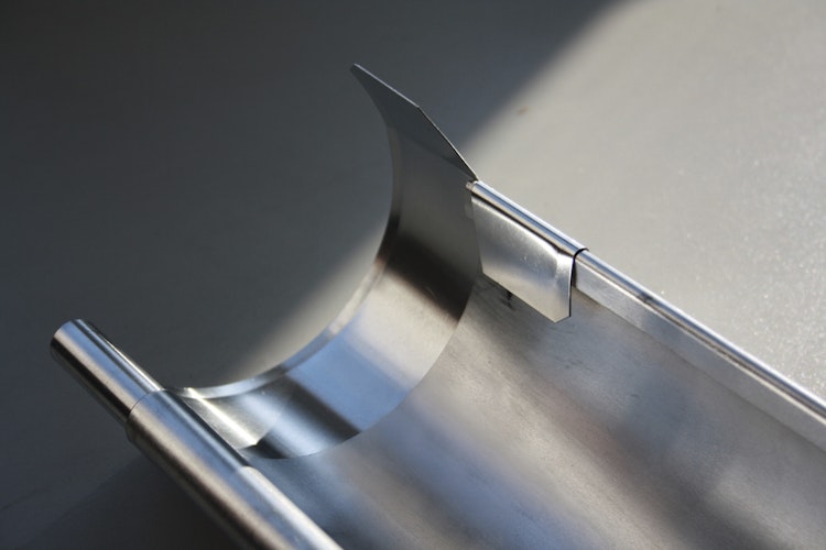 Wolff Finnhaus Aludachrundrinnenset SD bis 300 cm mit 2 Fallrohren