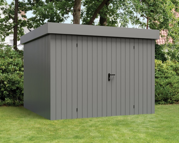 Hörmann Metall-Gerätehaus EcoStar EuroLine EFD mit Flachdach