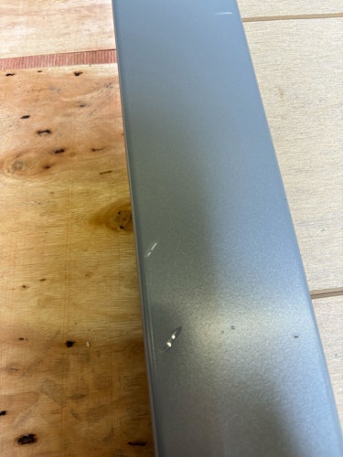 B-Ware TraumGarten SYSTEM WPC Tor sand, Silber-Rahmen DIN rechts