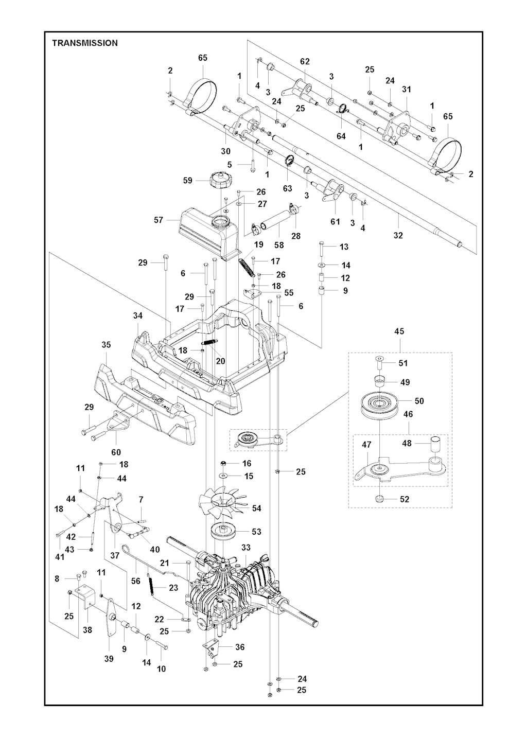 Explosionszeichnung Ersatzteile