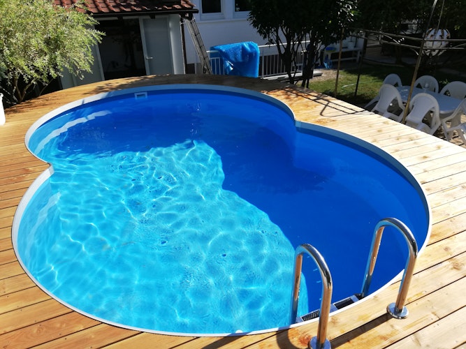 Summer Fun Stahlwandpool Set Exklusiv CANNES Achtform 625 x 360 x 150 cm