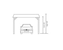 Vorschaubild Skan Holz Wendland - Walmdach Carport aus Leimholz Breite 409 cm