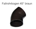 Vorschaubild Fallrohrbogen 45° DN 60 braun (1 Stück)