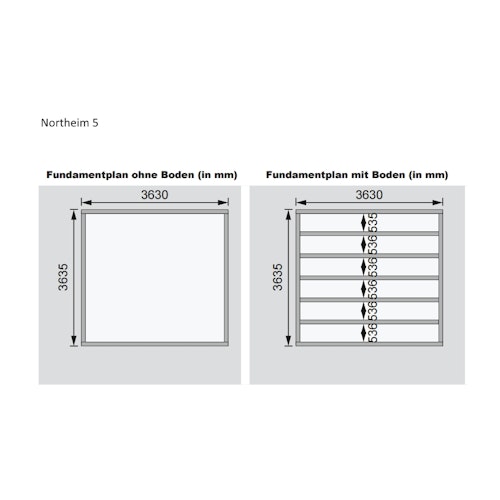 Karibu Woodfeeling Gartenhaus Northeim 5 inkl. 300 cm Schleppdach und Rückwand