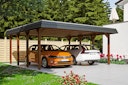 Vorschaubild Skan Holz Spreewald - Walmdach Doppelcarport Breite 585 cm