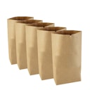 Vorschaubild Noor Papiersäcke 120 l braun nassfest, 5er Pack 70x95+20 cm, aus 100% Kraftsackpapier 70g/m²