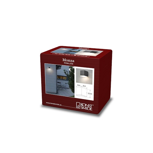 Konstsmide Wandleuchte Monza, HighPowerLED, anthrazit (7990-370)