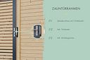 Vorschaubild Karibu Sichtschutzzaun Blickdicht Einzeltor 1070 x 1850 mm 