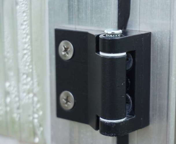 KGT Ersatzteil Metallscharniere, schwarz, Stift Stahl verz. Lagerbuchse in VA 