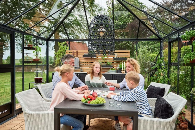 Juliana Gewächshaus Grand Oase SET inkl. Fundamentrahmen - 18,8 m²